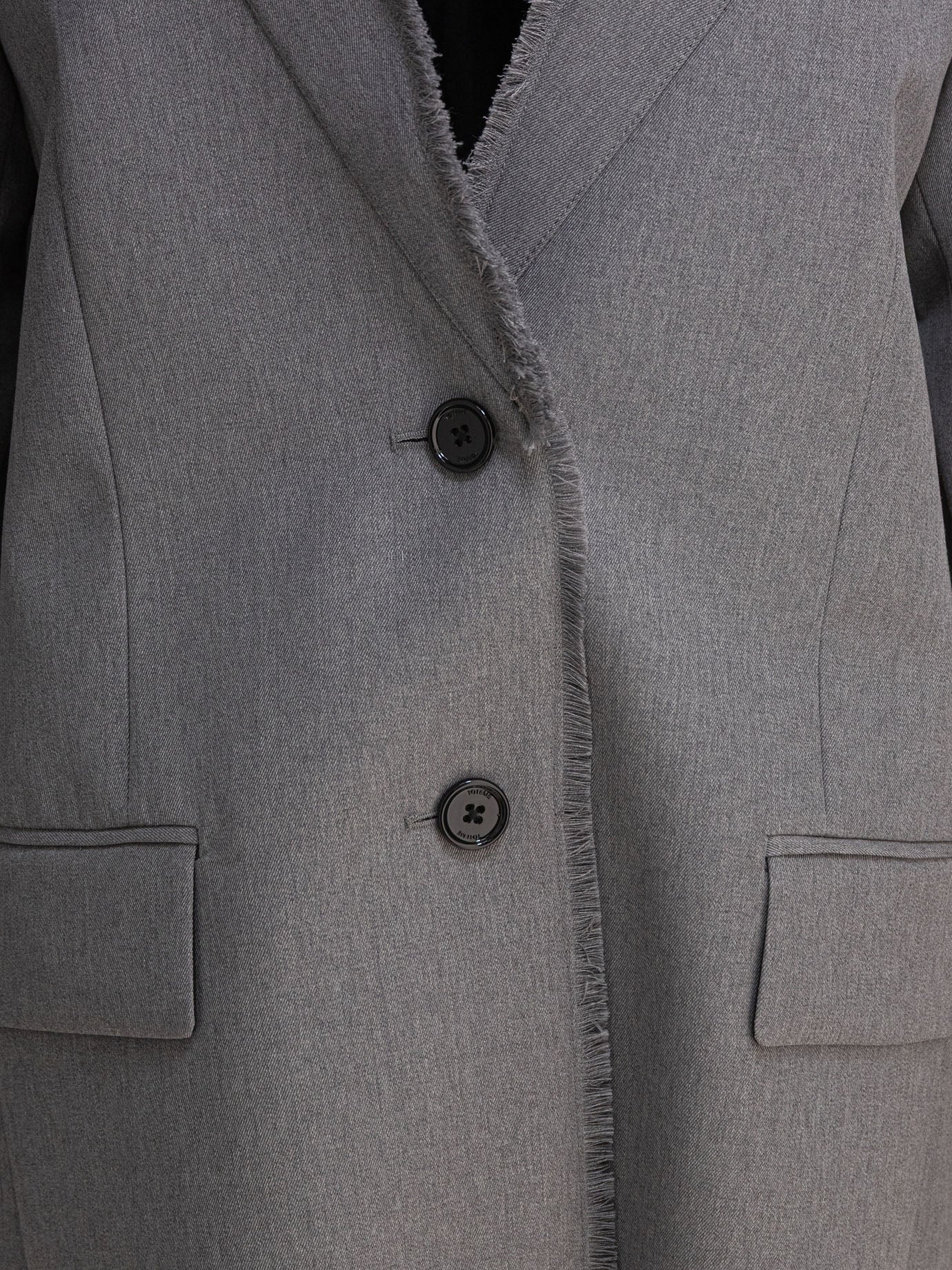 Toteme "Raw Lapel" Blazer - Grey