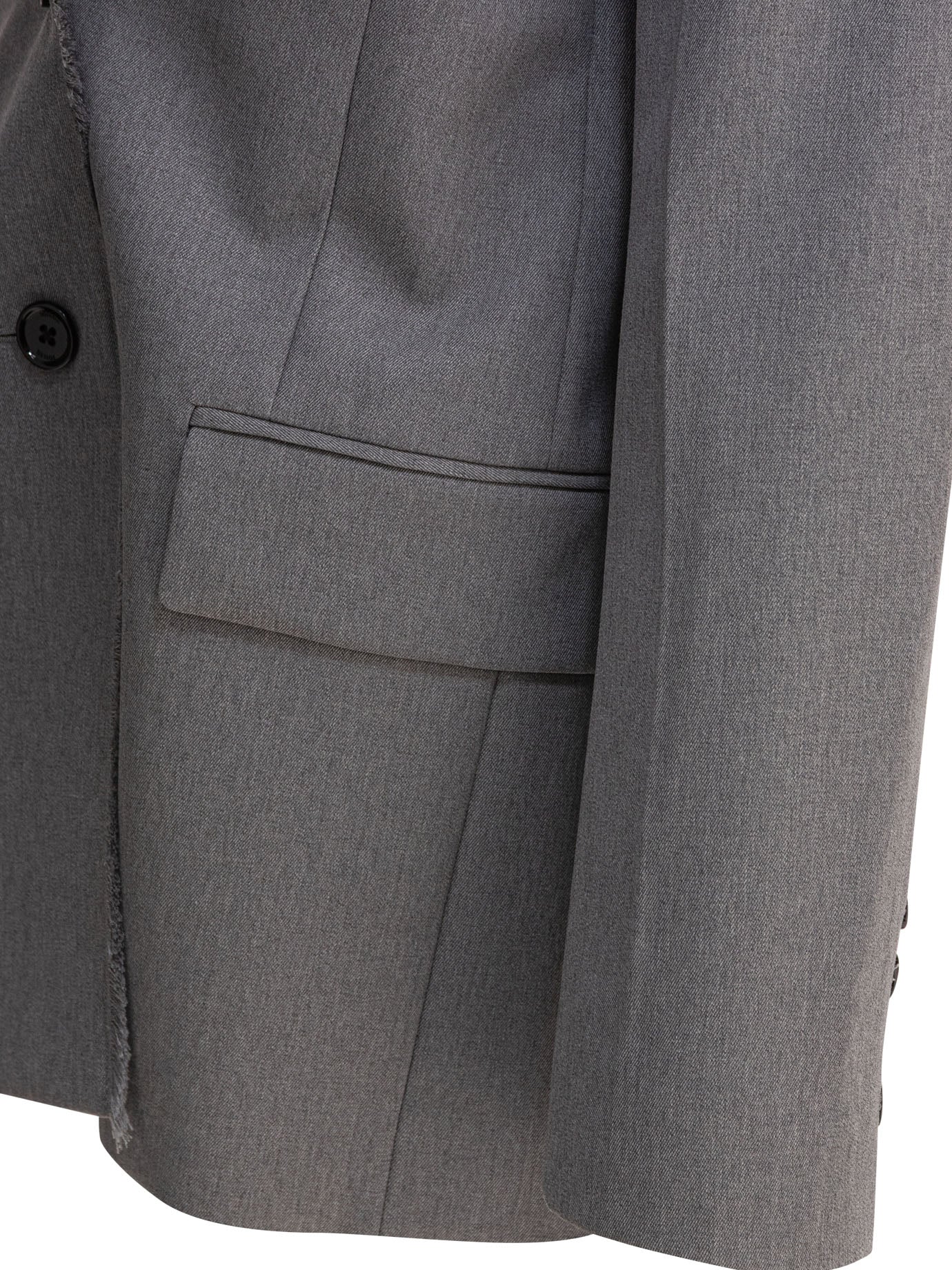 Toteme "Raw Lapel" Blazer - Grey