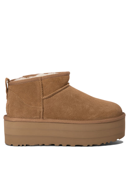 Ugg "Classic Ultra Mini Platform" ankle boots - Brown