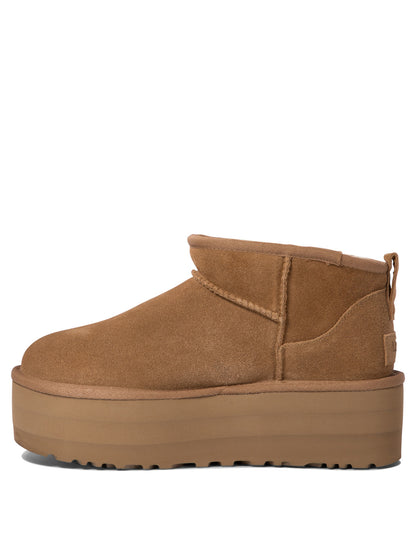 Ugg "Classic Ultra Mini Platform" ankle boots - Brown
