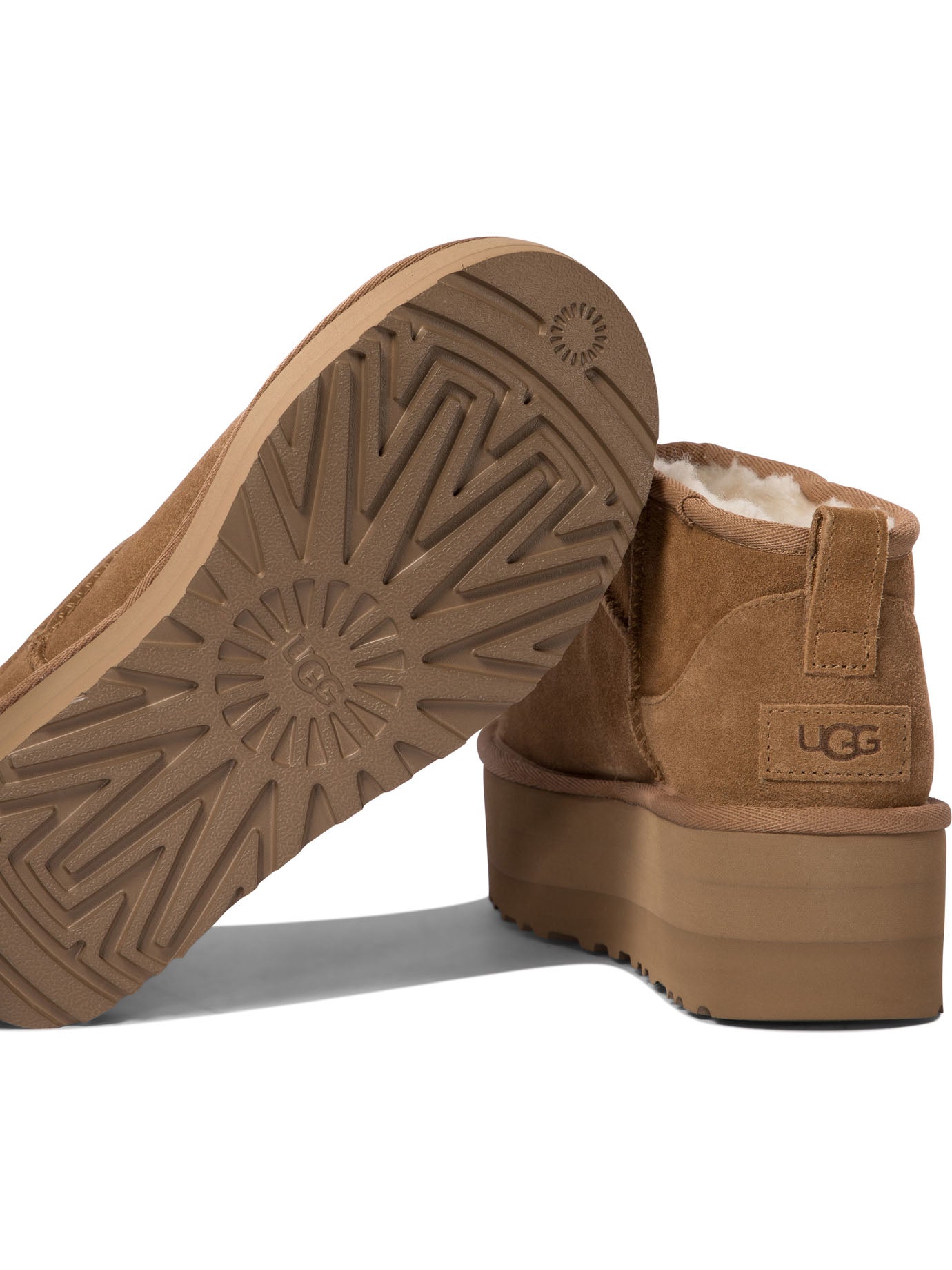 Ugg "Classic Ultra Mini Platform" ankle boots - Brown