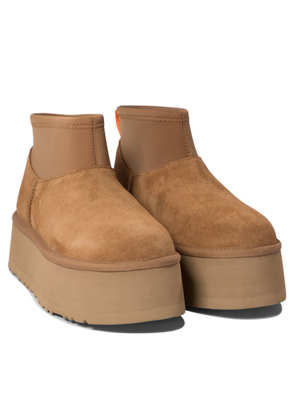 Ugg "Classic Mini Dipper" ankle boots - Beige