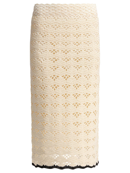 Zimmermann "Rhiannon" midi skirt - Beige