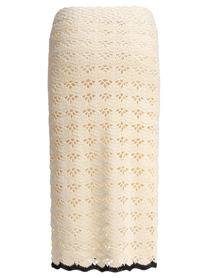 Zimmermann "Rhiannon" midi skirt - Beige