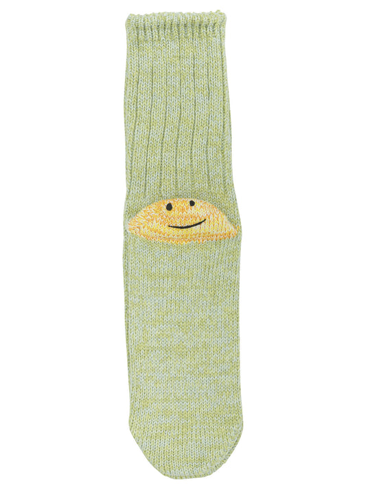 Kapital "Rainbow Happy Heel" Socks - Green