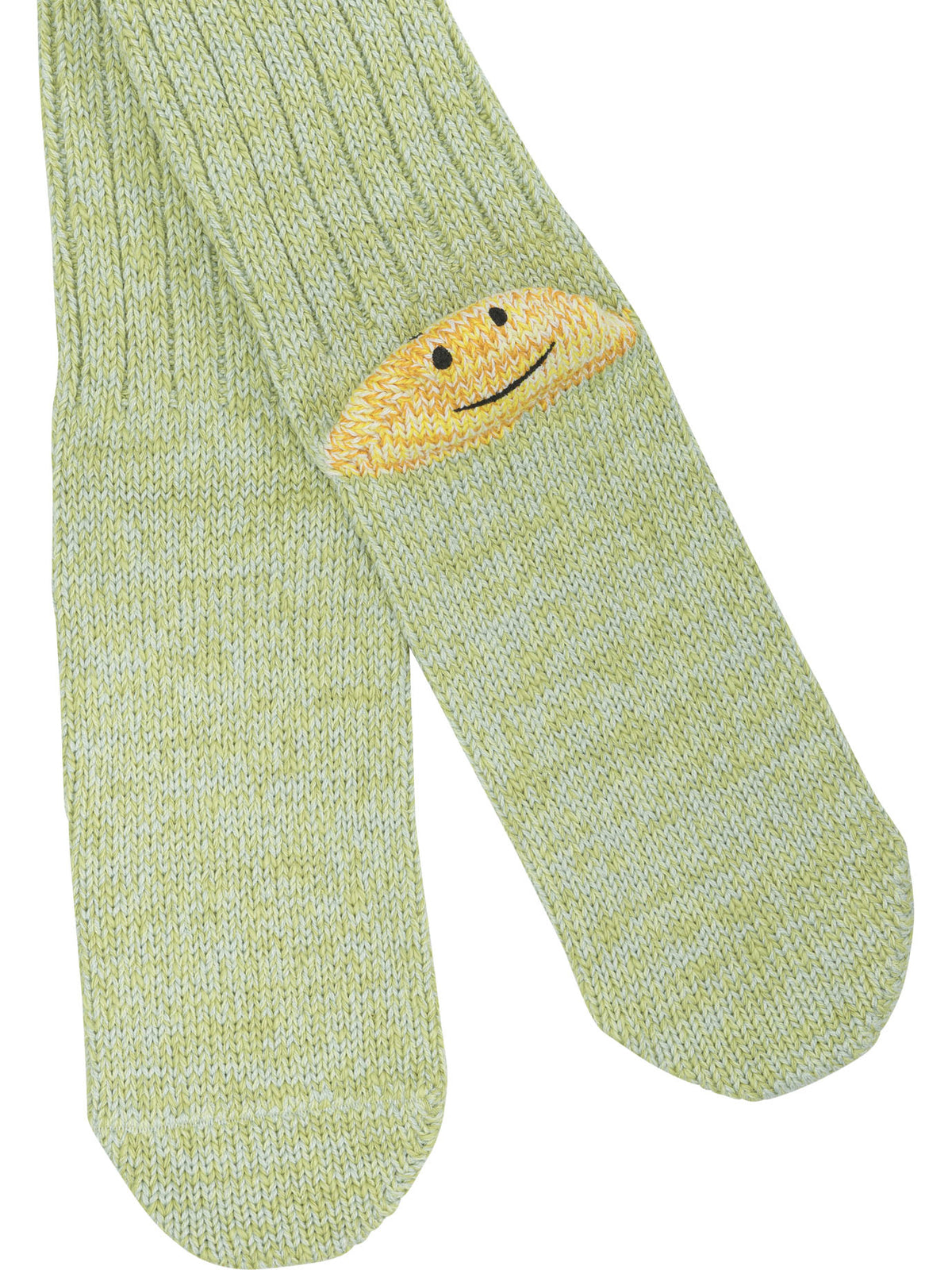 Kapital "Rainbow Happy Heel" Socks - Green