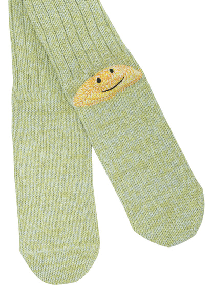 Kapital "Rainbow Happy Heel" Socks - Green