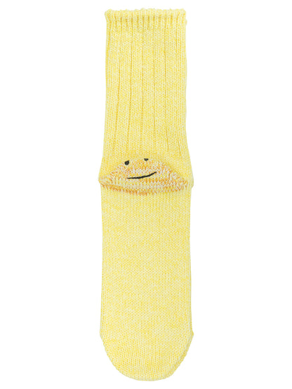 Kapital "Rainbow Happy Heel" Socks - Yellow