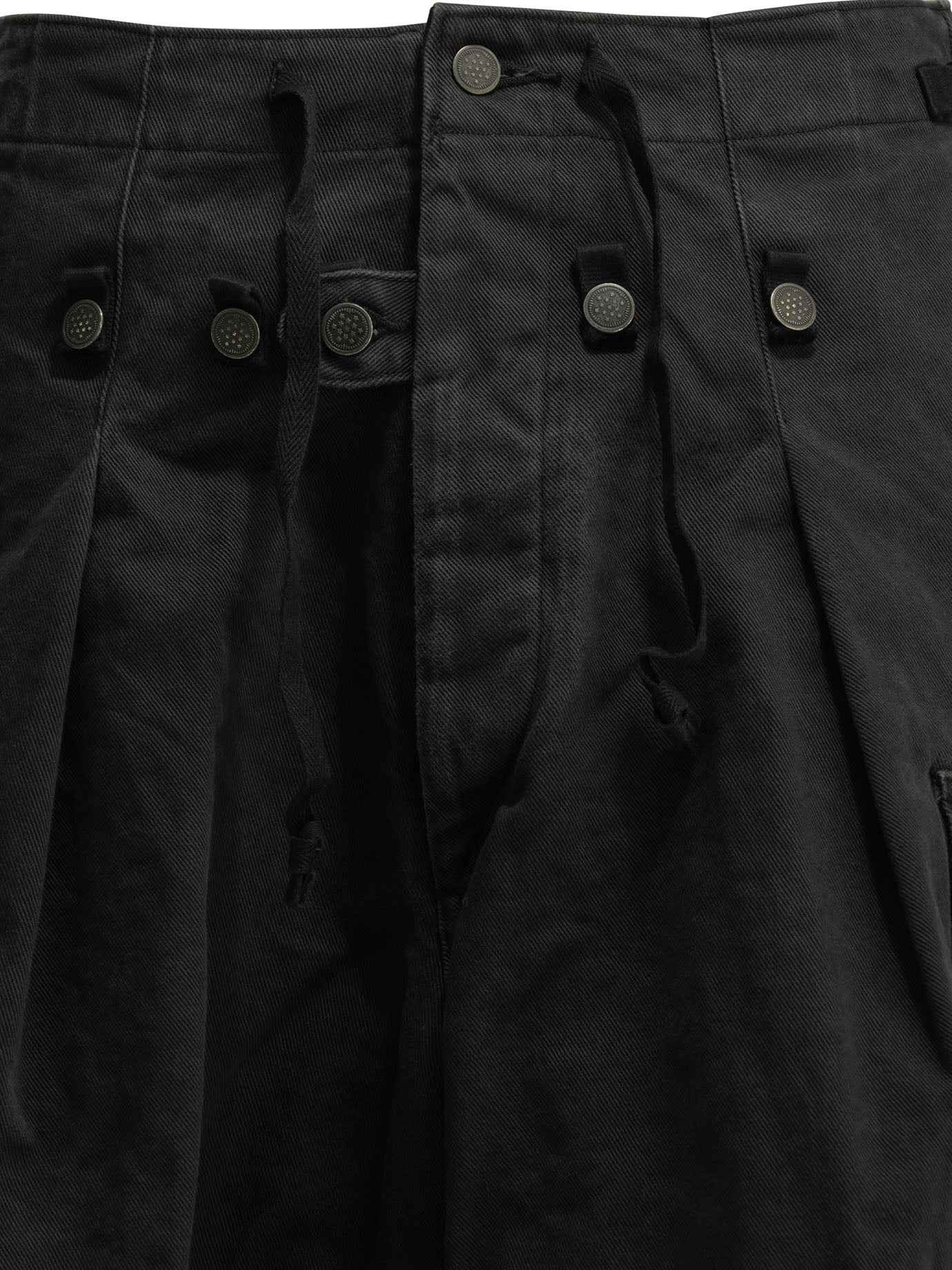 Kapital "Rip Stop Jumbo" Cargo pants - Black