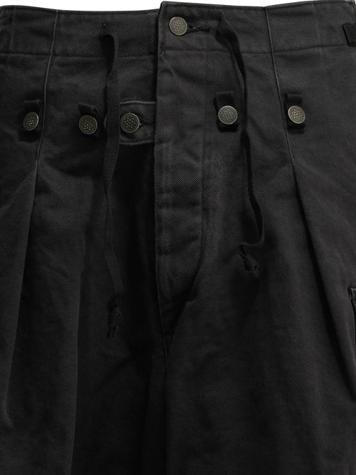 Kapital "Rip Stop Jumbo" Cargo pants - Black