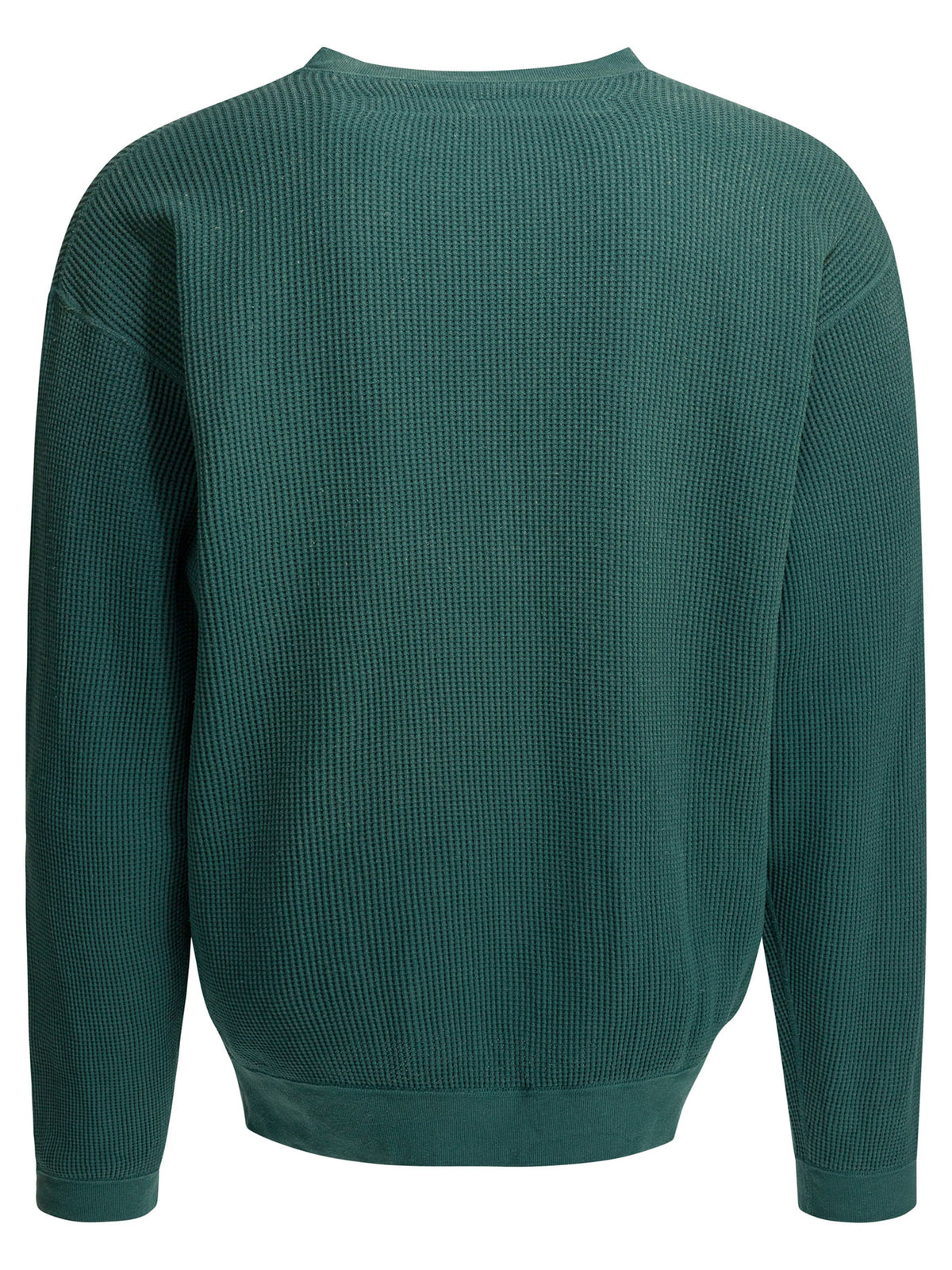 Kapital "Eco Waffle Big Crew" Sweatshirt - Green