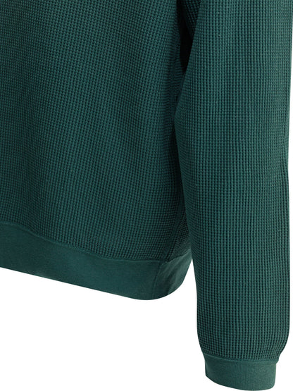 Kapital "Eco Waffle Big Crew" Sweatshirt - Green