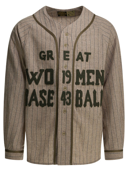 Kapital "Great Women Baseball" overshirt jacket - Beige