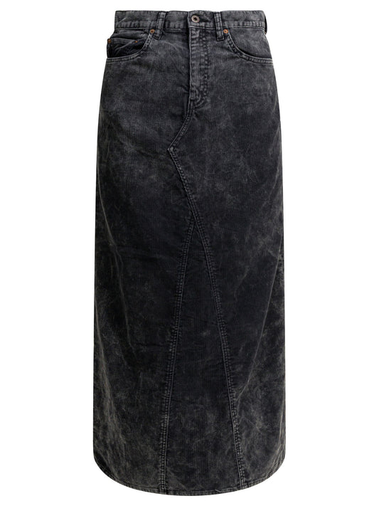 Kapital Long pencil skirt - Black