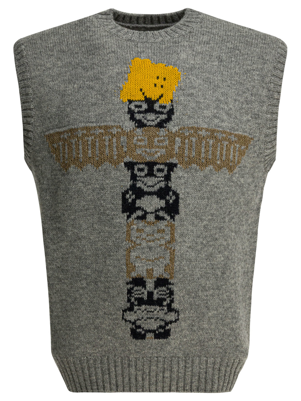 Kapital "Peckish Totem Pole" Sleeveless - Grey