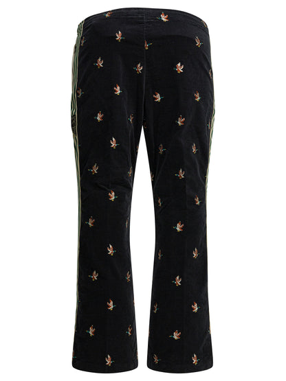 Kapital Embroidered sports pants - Black