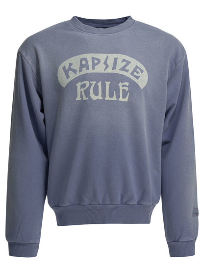 Kapital "Kapisize Rule" crewneck sweatshirt - Light Blue