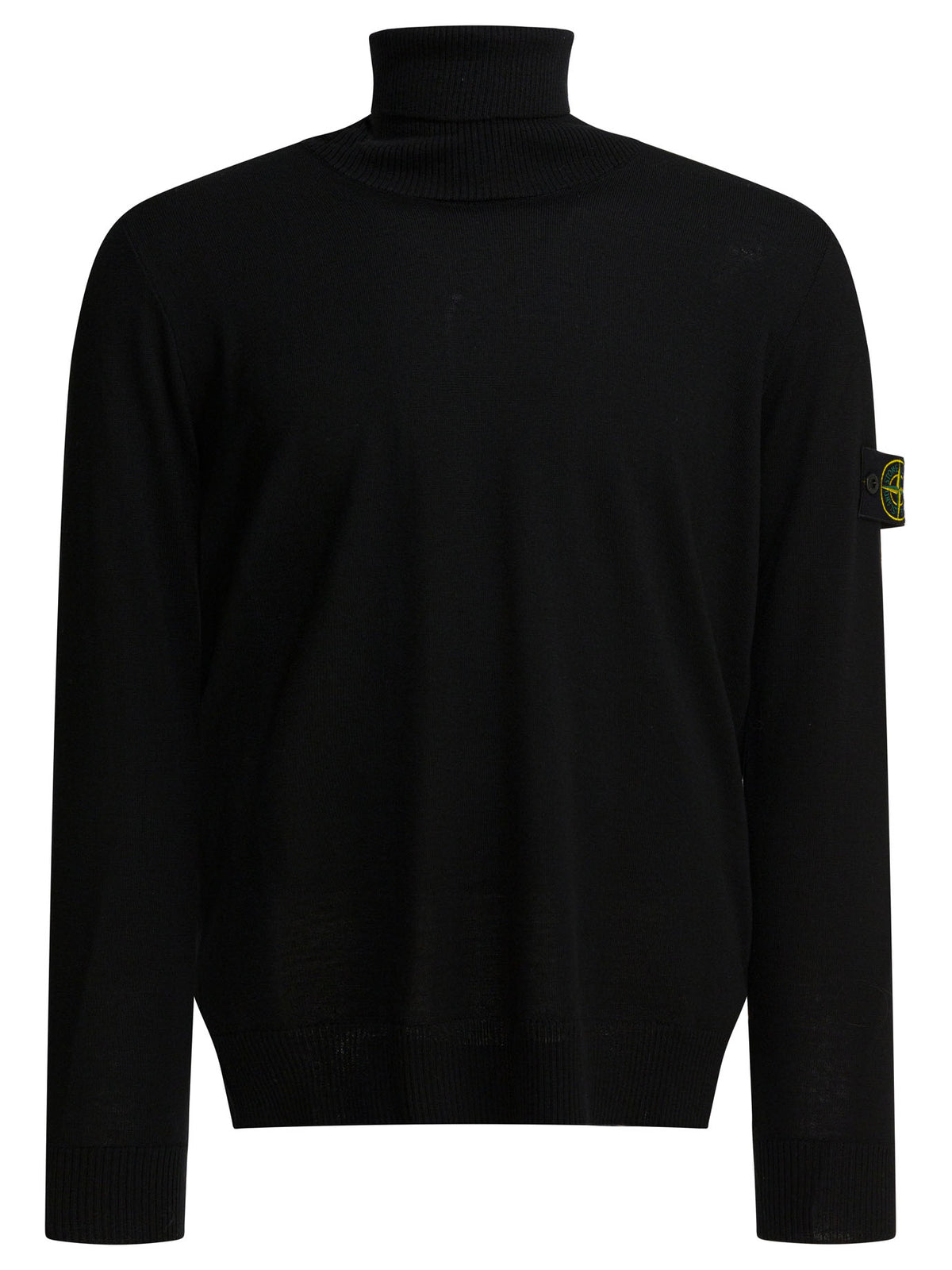Stone Island "Light RWS" Turtleneck Sweater - Black
