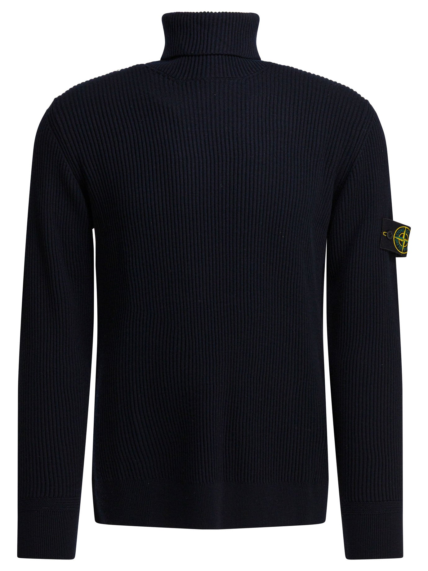 Stone Island Crew-neck sweater with logo - Blue