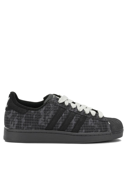 Adidas Originals "Superstar II" Low-Top Sneakers - Grey