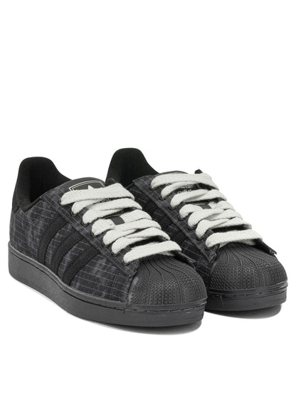 Adidas Originals "Superstar II" Low-Top Sneakers - Grey