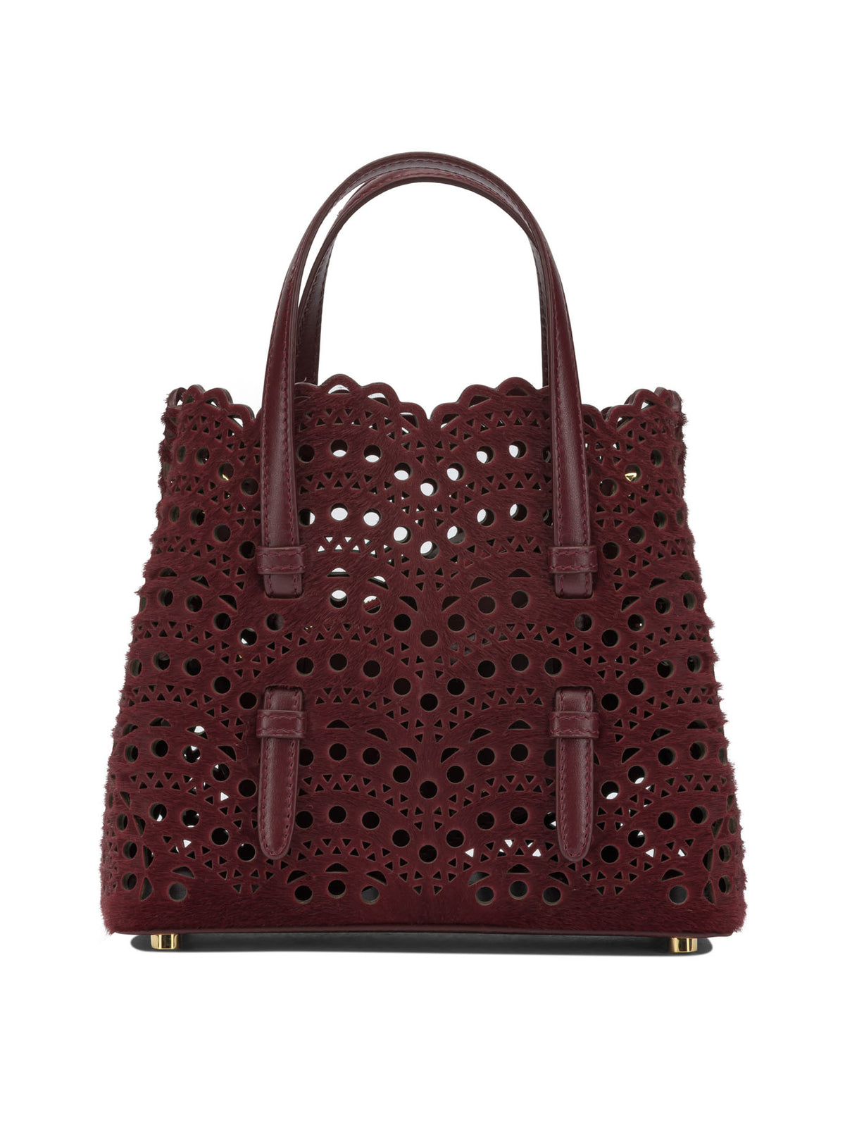 AlaïA "Mina 20" Small Handbag - Bordeaux