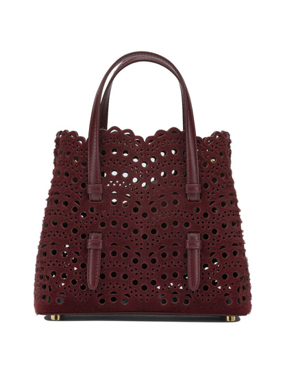 AlaïA "Mina 20" Small Handbag - Bordeaux