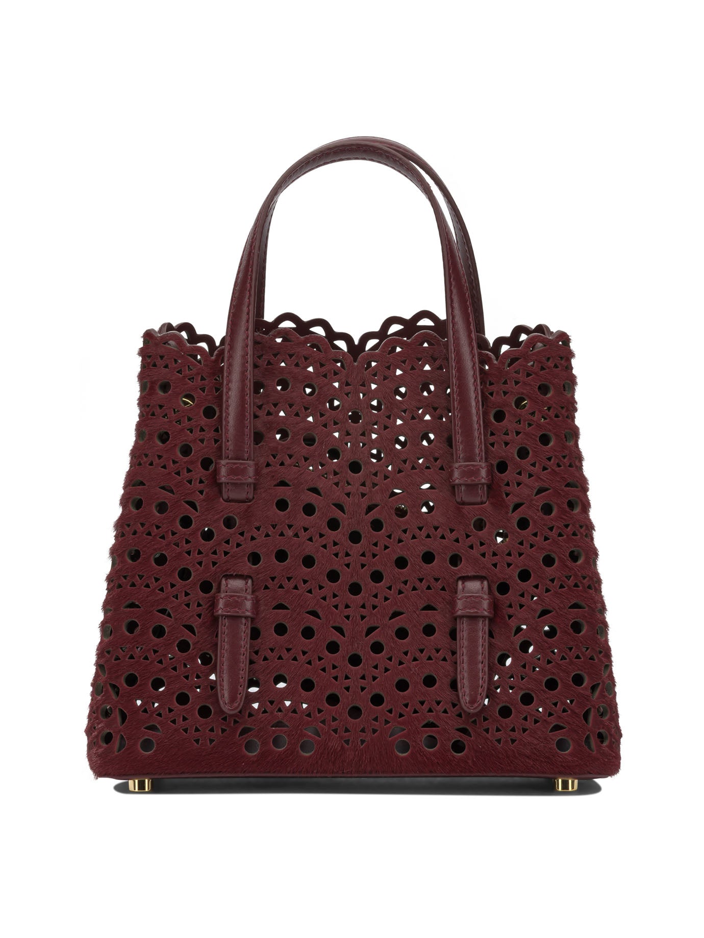 AlaïA "Mina 20" Small Handbag - Bordeaux