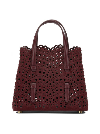 AlaïA "Mina 20" Small Handbag - Bordeaux