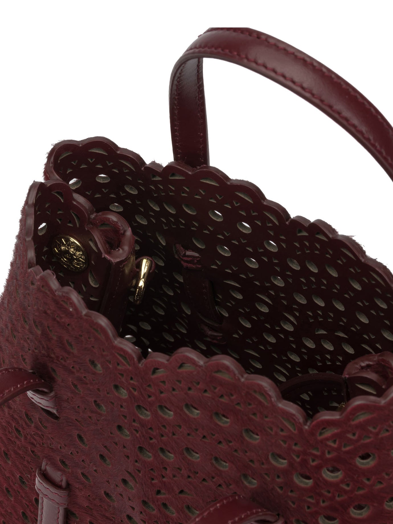 AlaïA "Mina 20" Small Handbag - Bordeaux