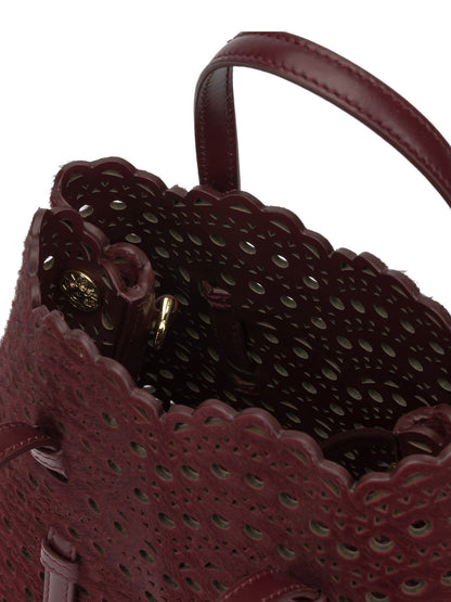 AlaïA "Mina 20" Small Handbag - Bordeaux