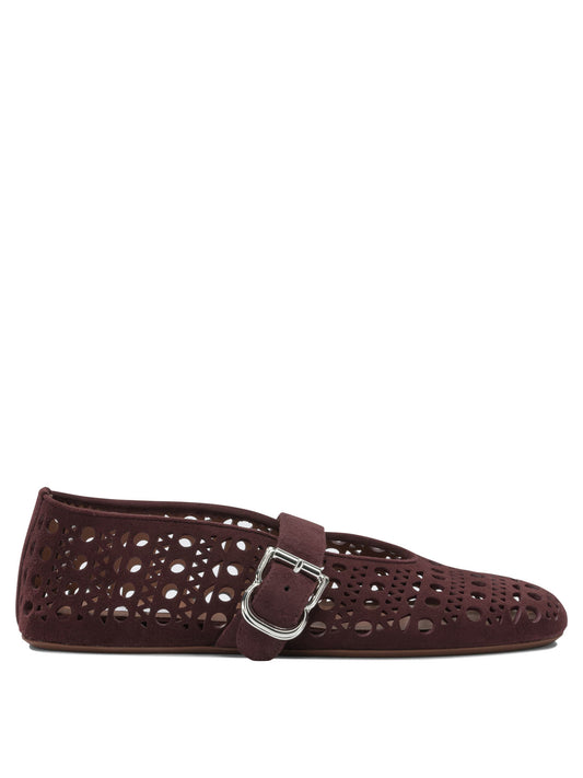 AlaïA "Vienne" Mary Jane ballet flats - Bordeaux