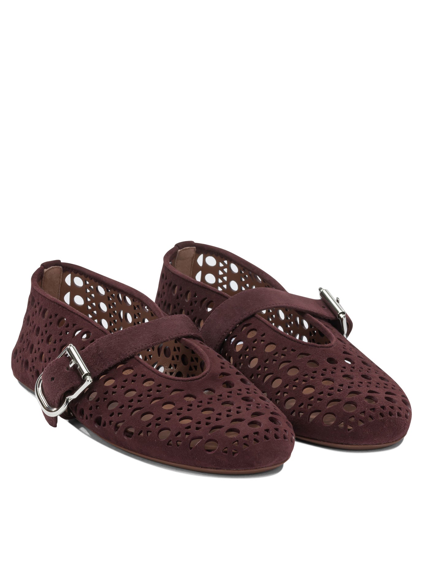 AlaïA "Vienne" Mary Jane ballet flats - Bordeaux