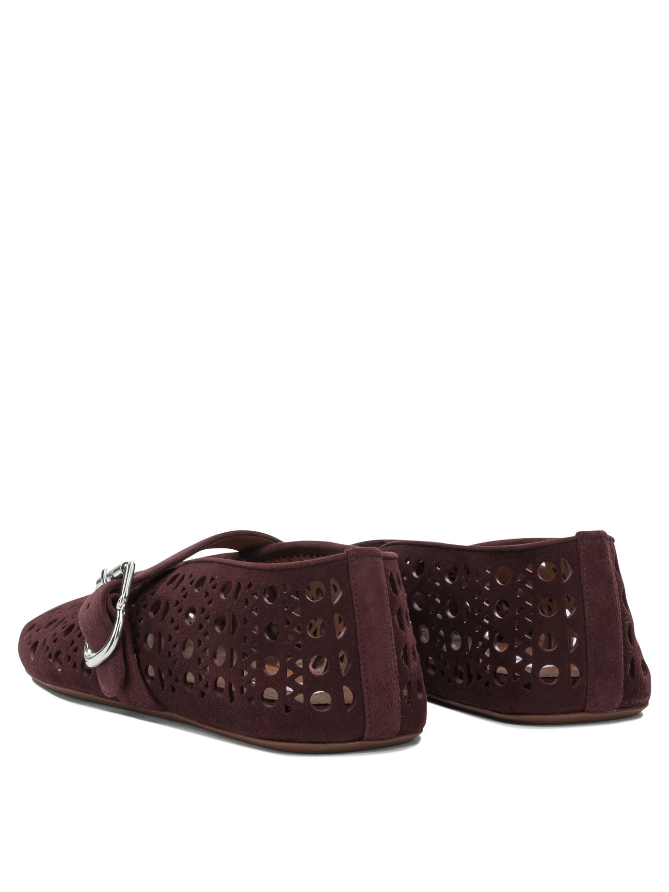 AlaïA "Vienne" Mary Jane ballet flats - Bordeaux
