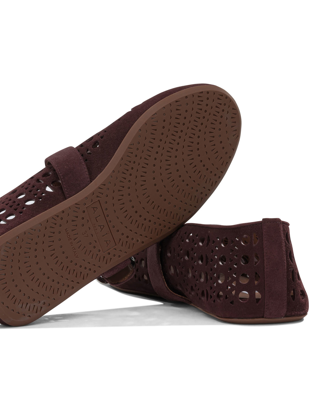 AlaïA "Vienne" Mary Jane ballet flats - Bordeaux