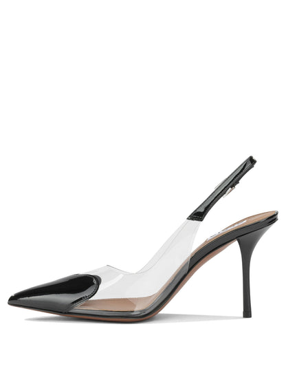 AlaïA "LE CŒUR 90MM" Slingback - Black