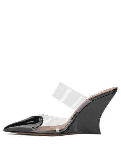 AlaïA "Le Coeur 90MM" Mules - Black
