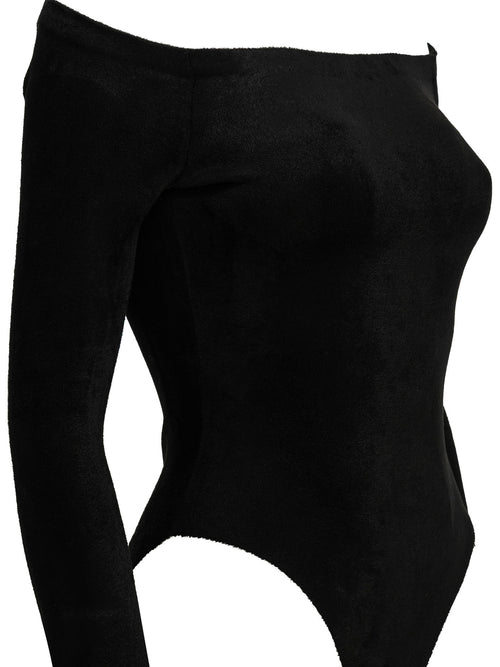 AlaïA Velvet Shaping Bodysuit - Black