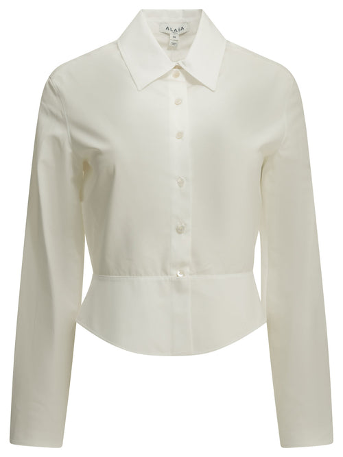 AlaïA "Peplum" Formal Shirt - White