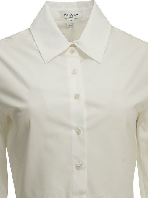 AlaïA "Peplum" Formal Shirt - White
