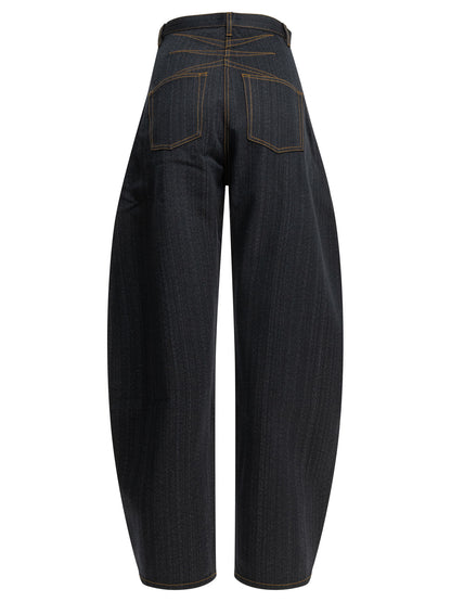 AlaïA "Round" Wide-Leg Jeans - Blue