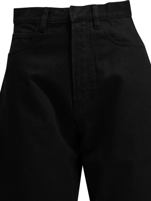 AlaïA "Round" Wide-Leg Jeans - Black