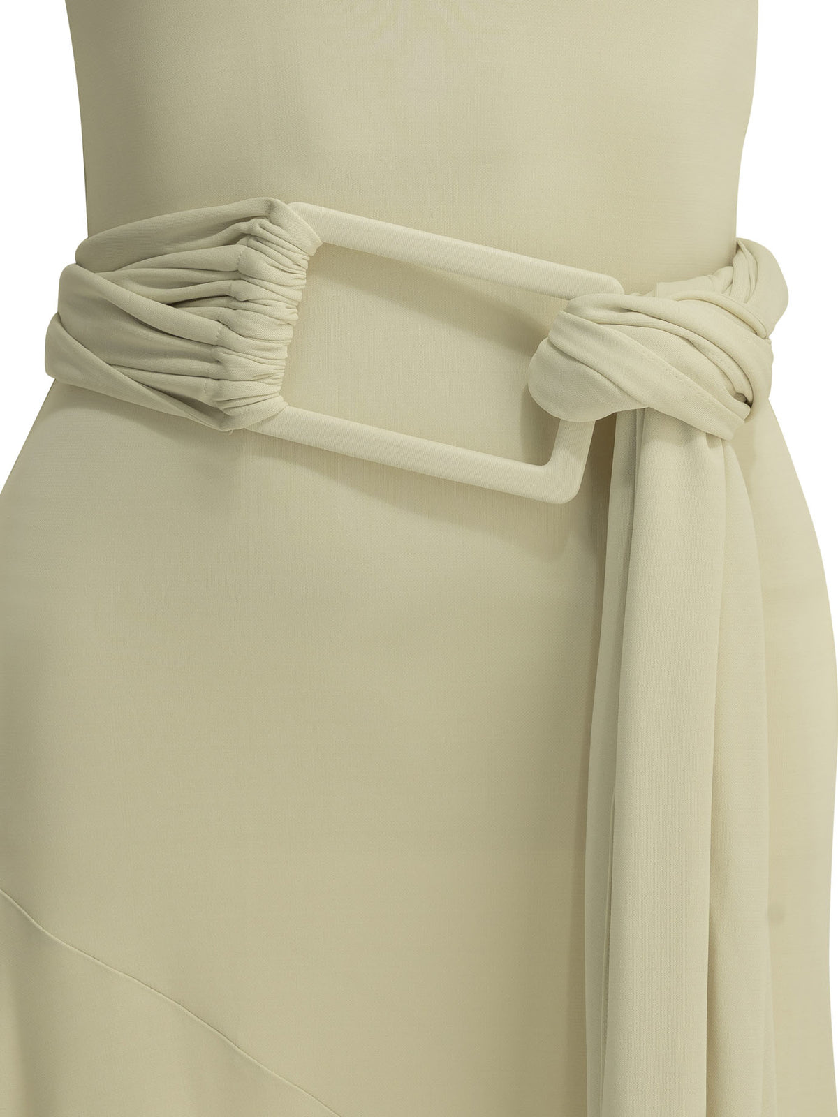 AlaïA Draped midi dress - White