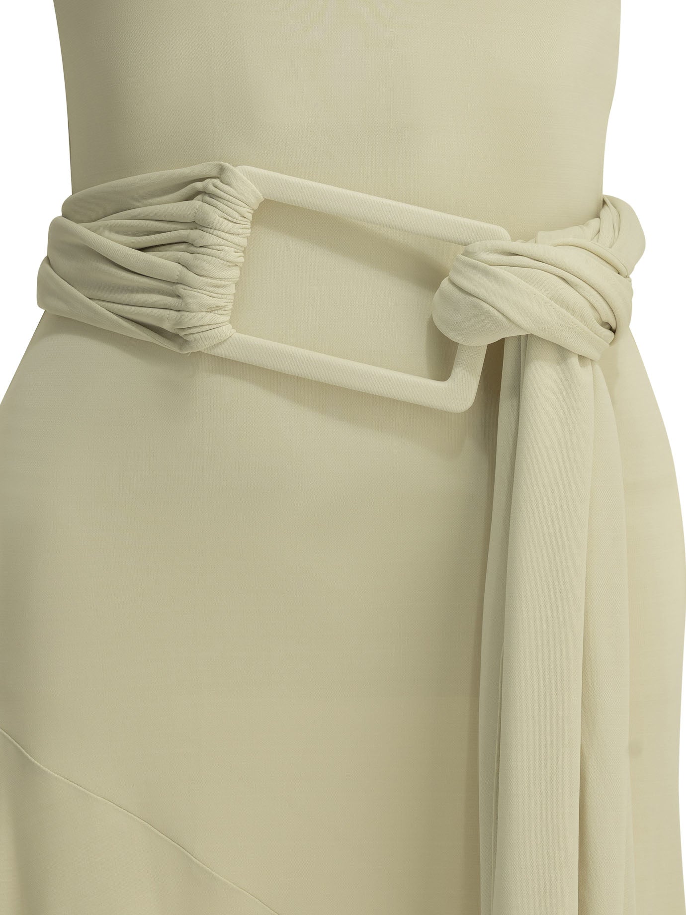 AlaïA Draped midi dress - White