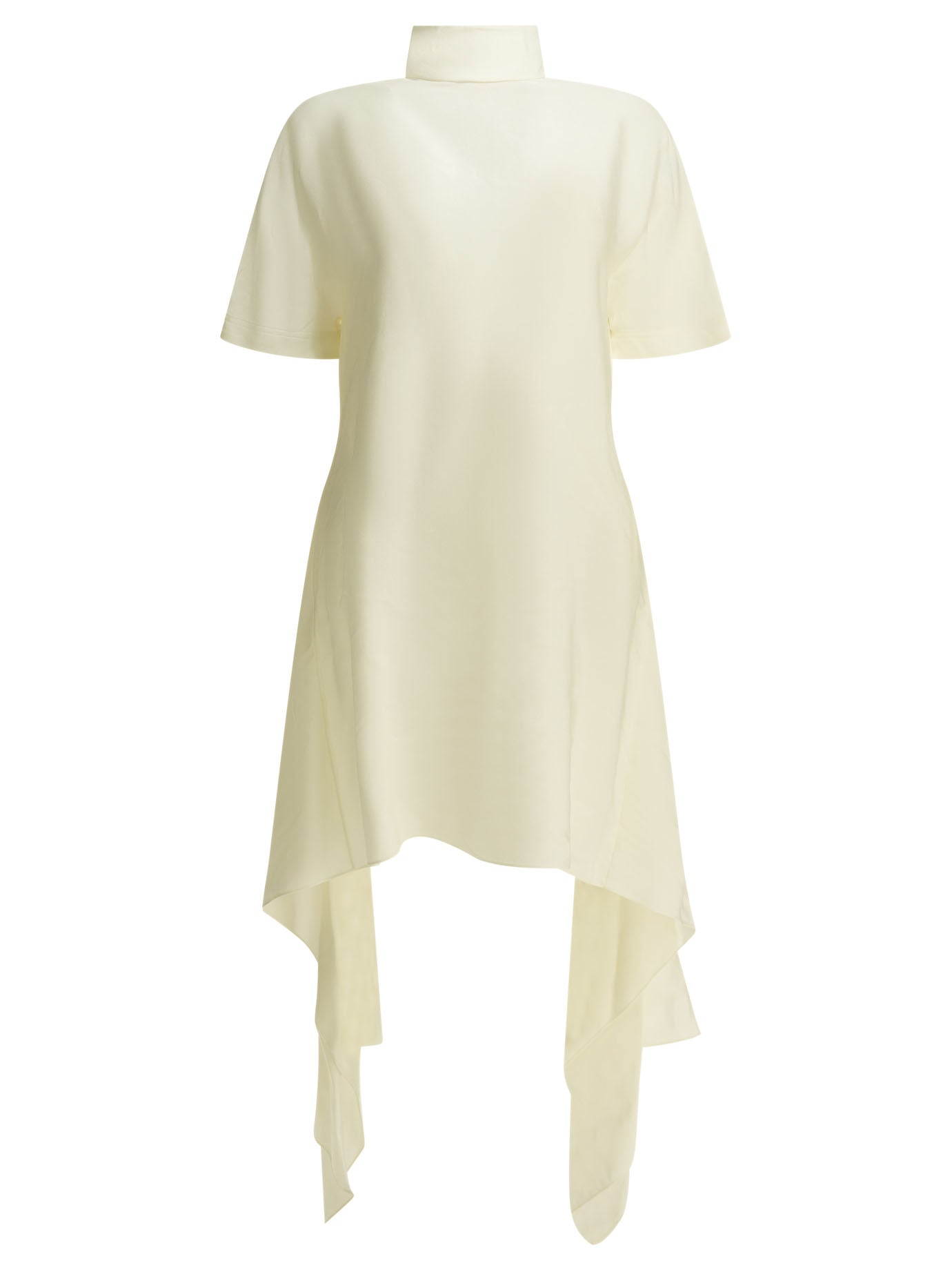 AlaïA Asymmetrical Short Dress - White
