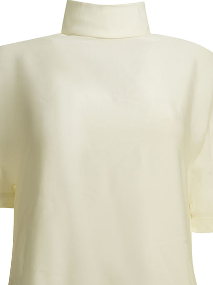 AlaïA Asymmetrical Short Dress - White
