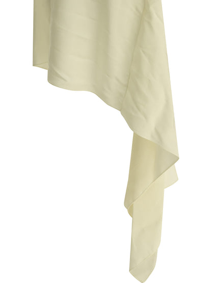AlaïA Asymmetrical Short Dress - White