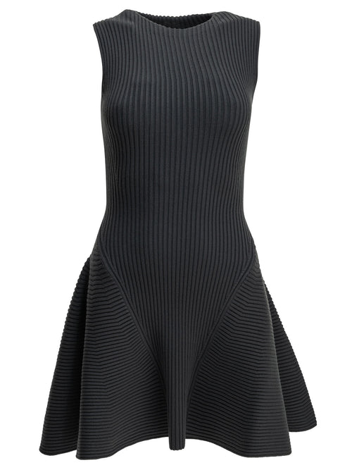 AlaïA "Skater" Short Dress - Grey