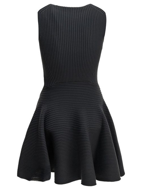 AlaïA "Skater" Short Dress - Grey