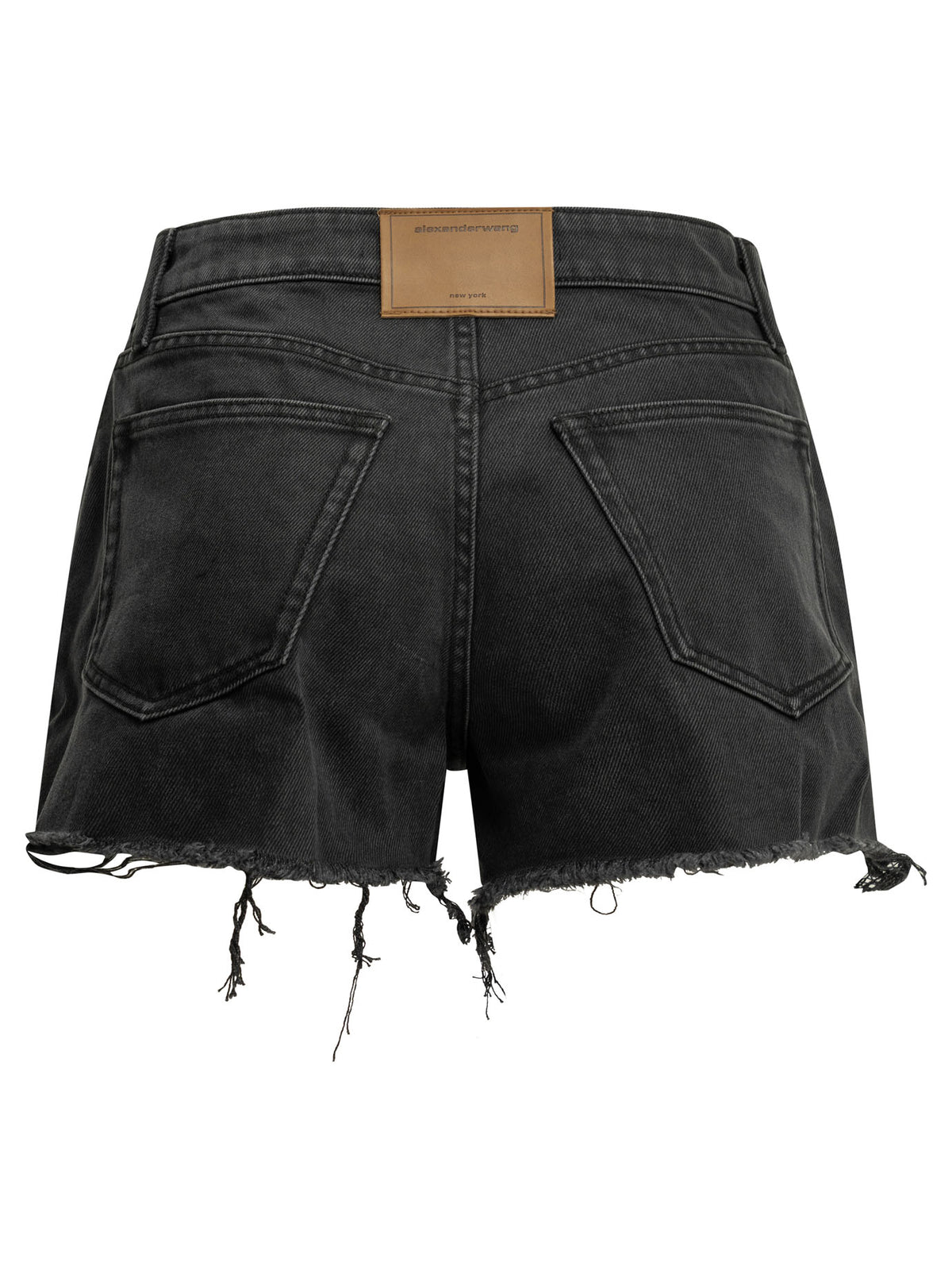 Alexander Wang "Fly" Five-Pocket Shorts - Black
